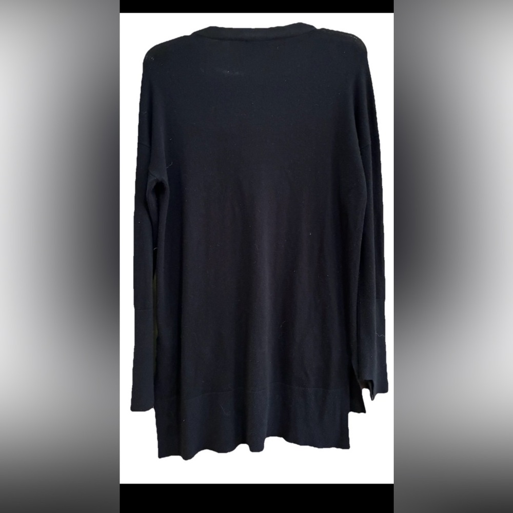 Tahari Women’s Black V-Neck Button Cardigan with Pockets, Size S - Picture 11 of 11